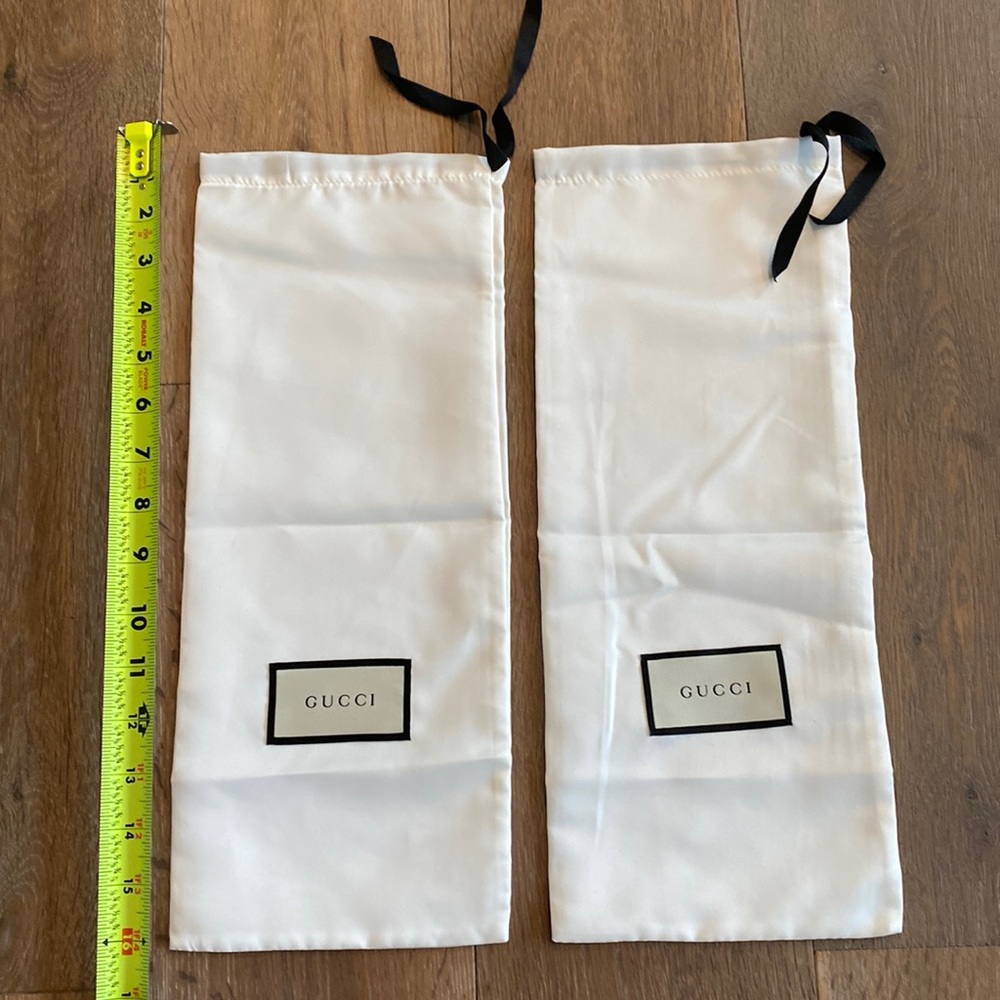 Gucci silk shoe bag